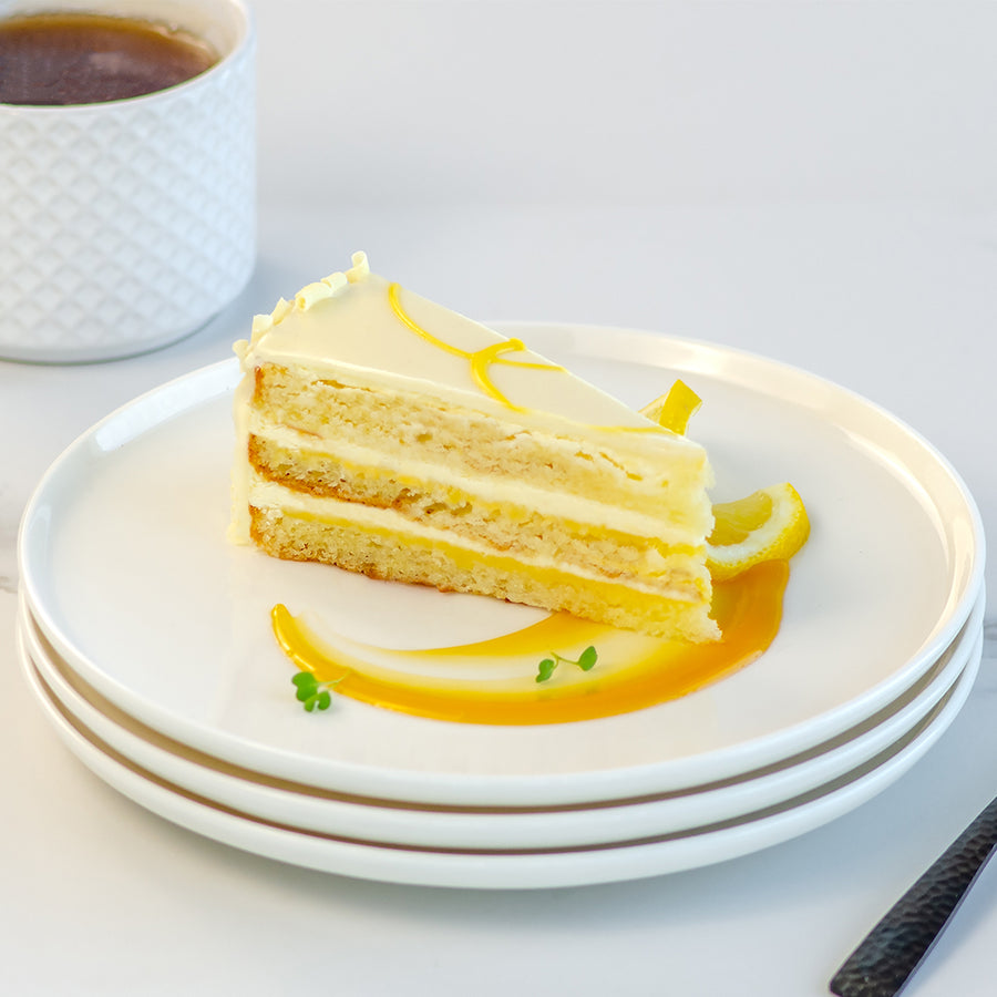 Pre-Sliced Lemon Mousse Cake