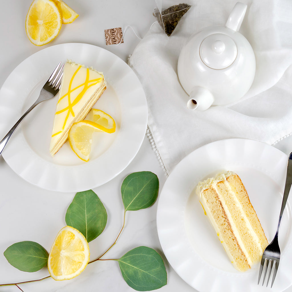 PreSliced Lemon Mousse Cake La Rocca Cakes