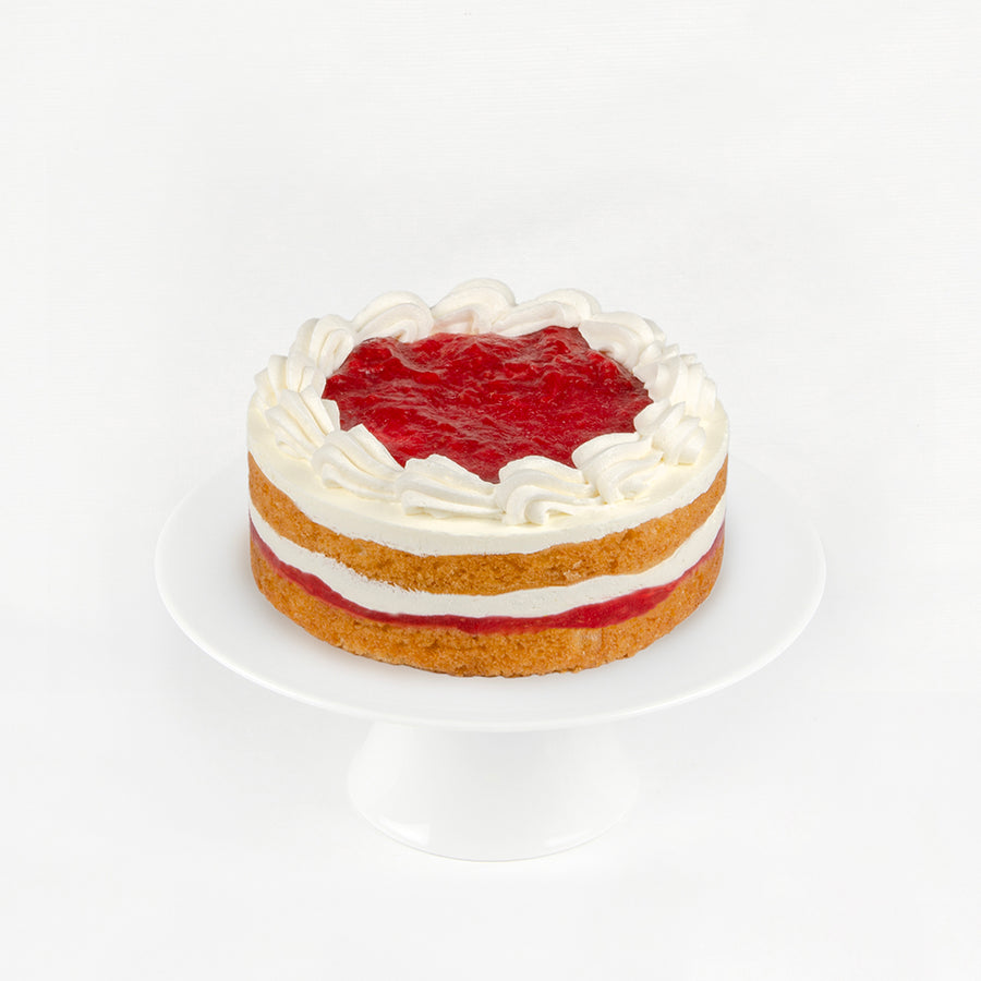 Egg-Free Strawberries & Cream Cake
