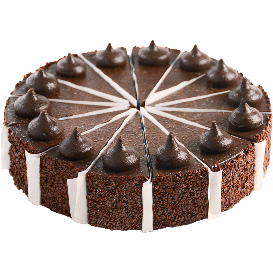 Pre-Sliced Chocolate Fudge Cake