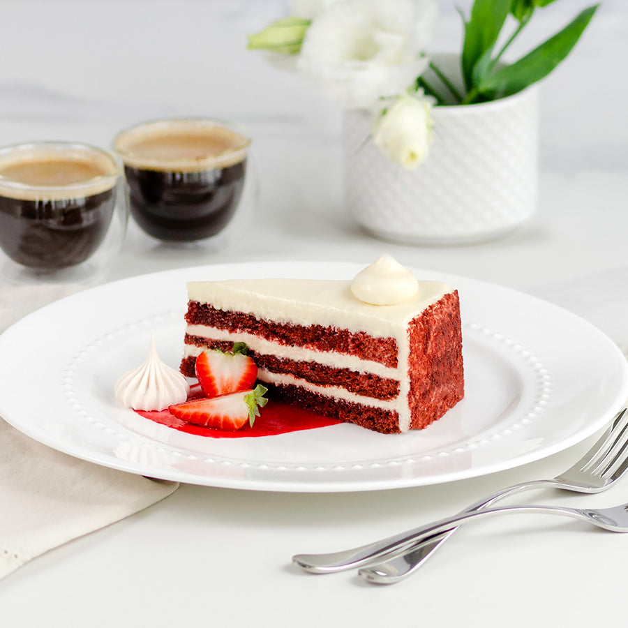 Pre-Sliced Red Velvet Cake